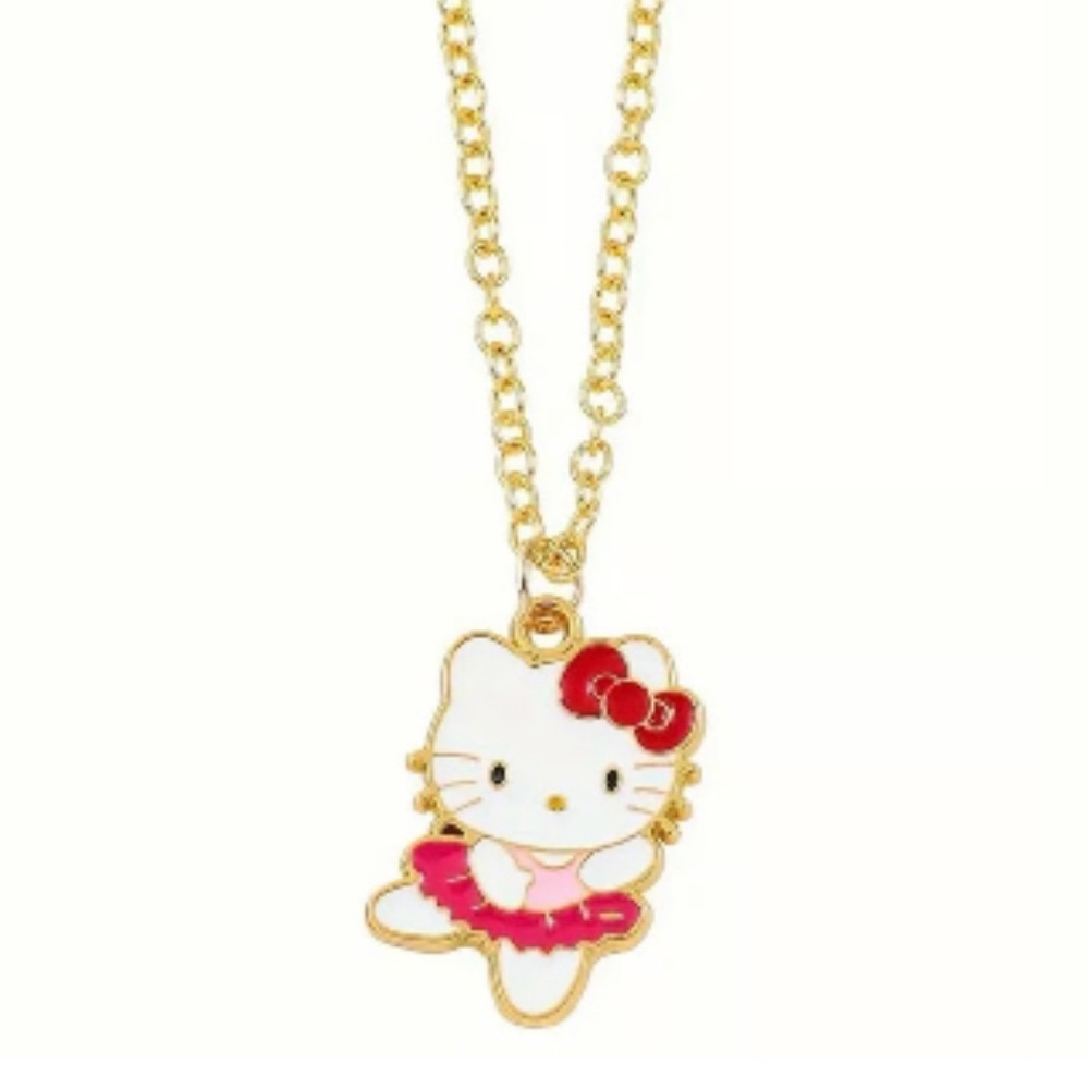 NWOT Hello Kitty Gold and Pink Necklace